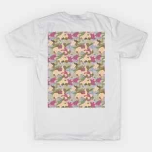 Camouflage polka dot pink T-Shirt